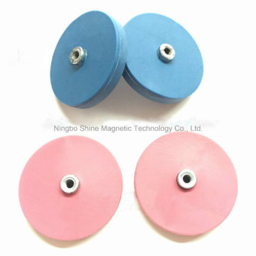 Rubber Coated Neodymium Pot Magnet